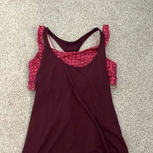 Lululemon tank with built in bra
